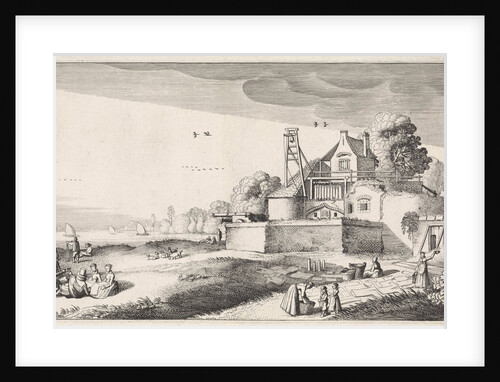 Bleekveld before a fortress by Jan van de Velde II