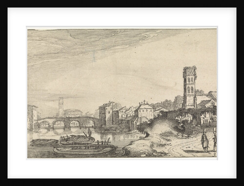 View of Rome with the Tiber and the Ponte Sisto, Italy by Jan van de Velde II