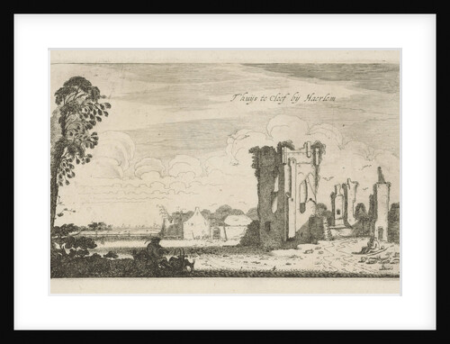 View of the ruins of Huis ter Kleef by Robert de Baudous