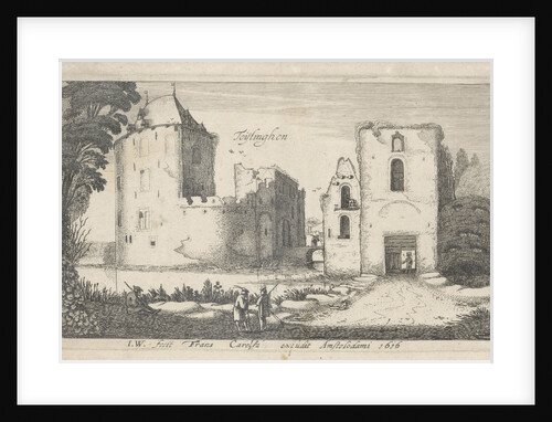 View of the ruined castle Teylingen by Frans Carelse