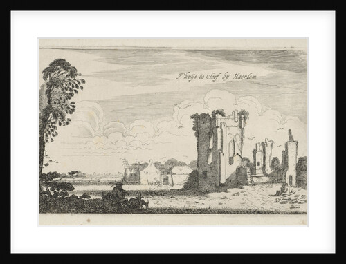 View of the ruins of Huis ter Kleef, Haarlem by Robert de Baudous