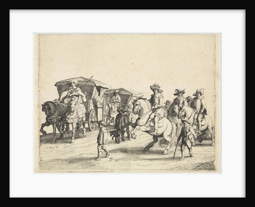 Cavalry and carriages by Jan Martszen de Jonge