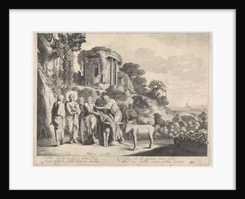 Christ is preparing for the arrival in Jerusalem by Claes Jansz. Visscher II