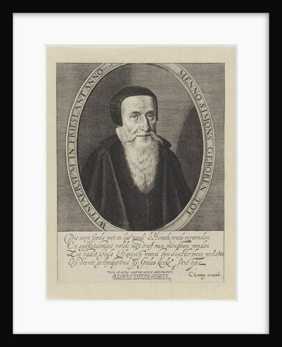 Portrait of Menno Simons by Cornelis Koning