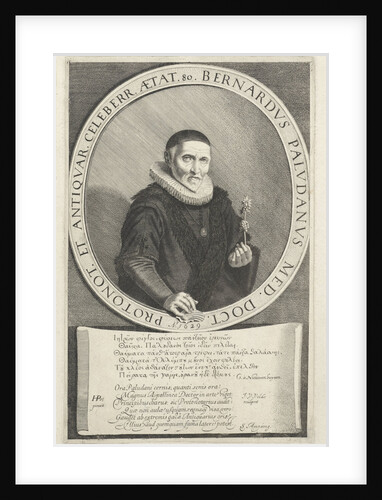 Portrait Bernard Paludanus by G. à Nieuwenhuysen