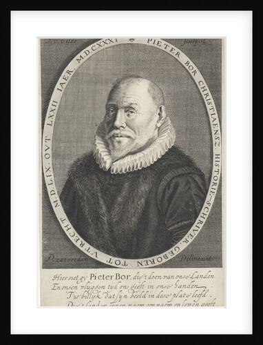 Portrait of Pieter Christiansz. Bor by Samuel Ampzing