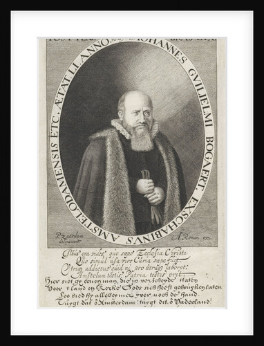 Portrait of Jan Bogaert Willemsz by Samuel Ampzing