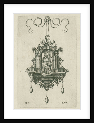 Pendant (pendeloque) with Fortitudo by Anonymous