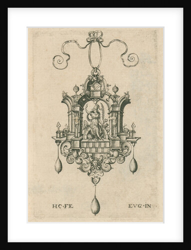 Pendant with Victoria ? by Hieronymus Wierix