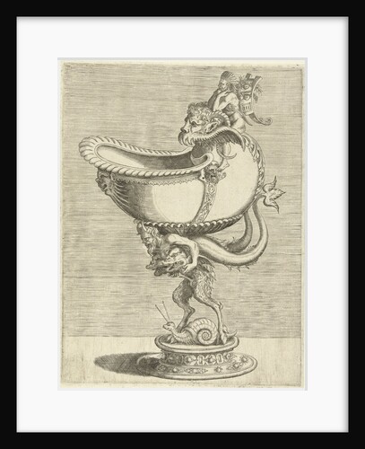 Nautilus Goblet, resting on the back of a satyr by Hieronymus Cock