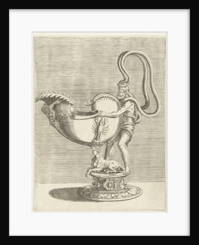 Nautilus Trophy with a lobster on the belly by Hieronymus Cock