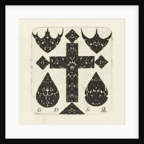 Cross between eight ornaments by Guillaume de la Quewellerie