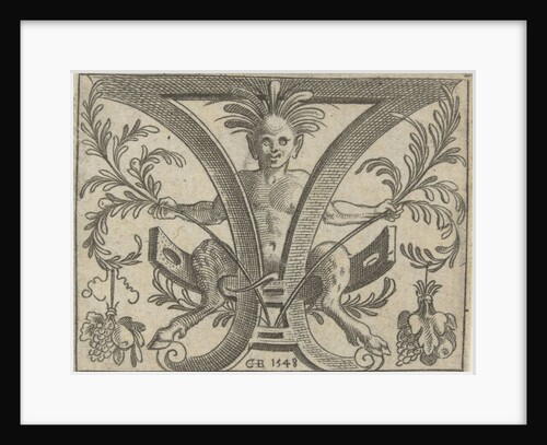 Sater, sitting in scrollwork by Anonymous