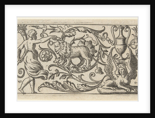 Frieze with lion by Anonymous