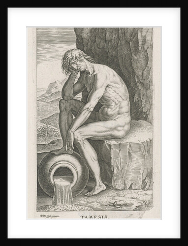 River God Tamesis by Philips Galle