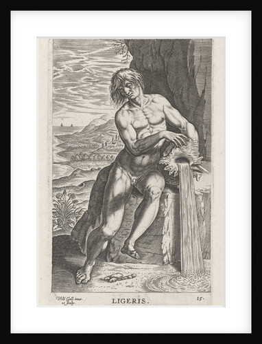 River God Ligeris by Philips Galle