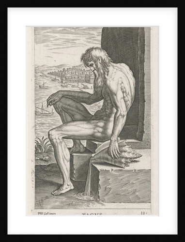 Tagus River God by Philips Galle