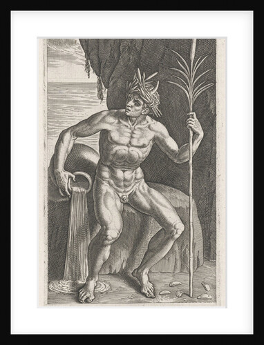 Sea God Achelous by Philips Galle