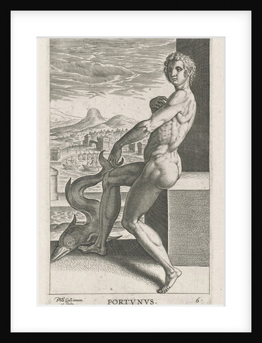 Sea God Portunus, Egypt by Philips Galle