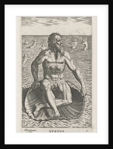 Sea God Nereus by Philips Galle