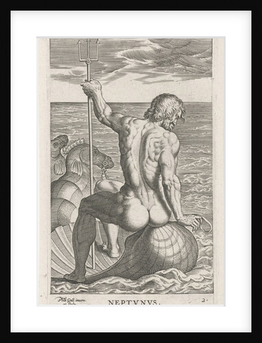 Sea God Neptune by Philips Galle