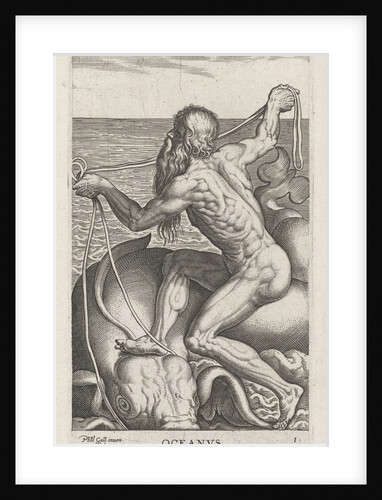 Sea God Oceanus by Philips Galle