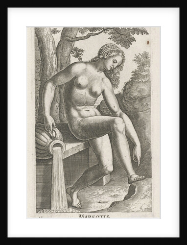 Water Nymph Mareotis by Philips Galle