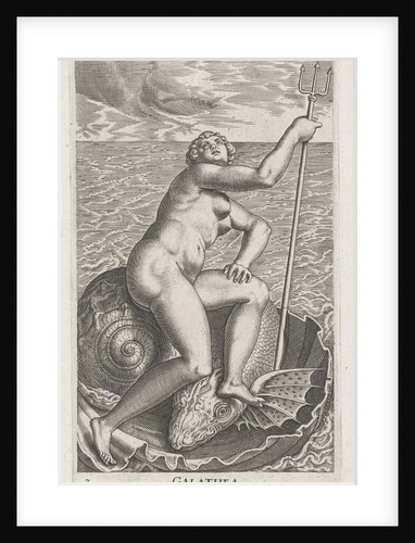 Waternimf Galatea by Philips Galle