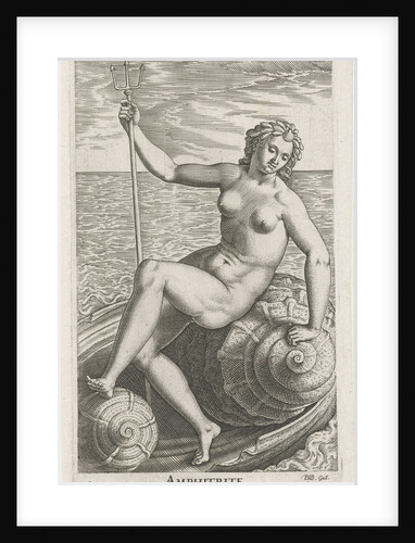 Sea goddess Amphitrite by Philips Galle