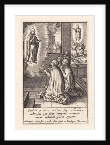 Appearance of Ignatius Loyola to three Jesuits by Hieronymus Wierix