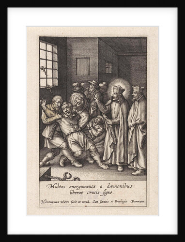 Ignatius Loyola Performs a devilish spell out by Hieronymus Wierix