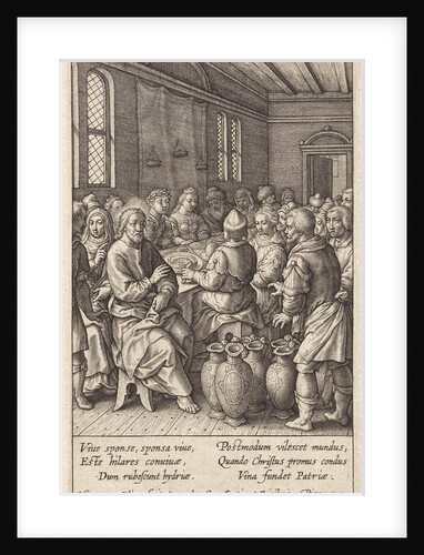 Wedding at Cana by Hieronymus Wierix