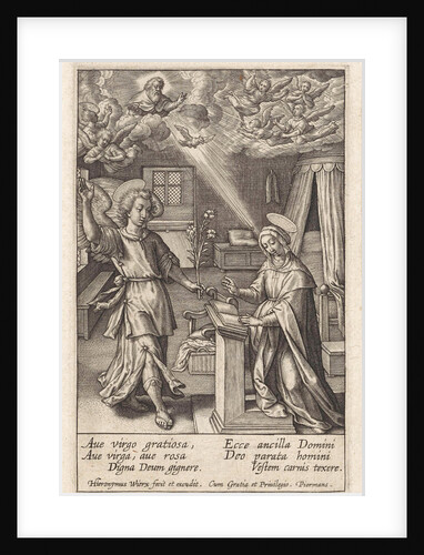 Annunciation by Hieronymus Wierix