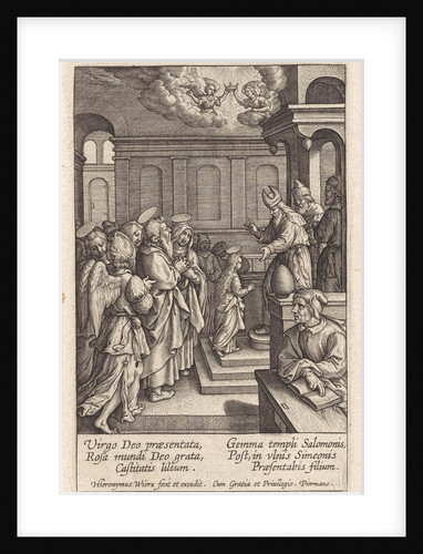 Presentation of Mary in the Temple by Hieronymus Wierix