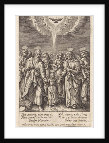 Maria with her parents Joachim and Anna by Hieronymus Wierix