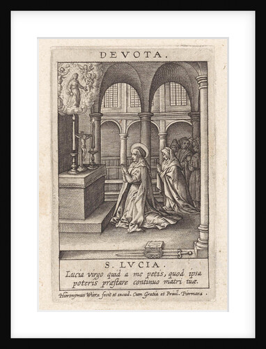 Virtue of devotees by Hieronymus Wierix