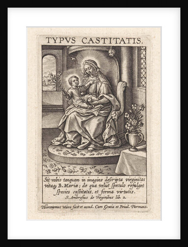 Mary with the Christ Child by Hieronymus Wierix