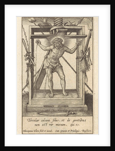 Christ in the winepress by Hieronymus Wierix