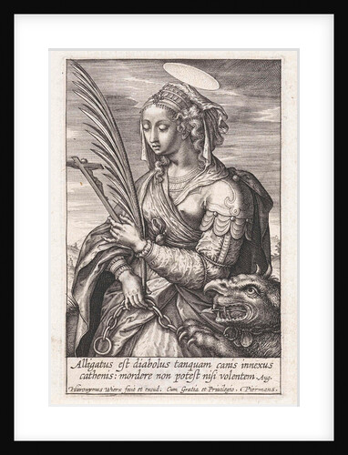 Saint Margaret of Antioch by Hieronymus Wierix