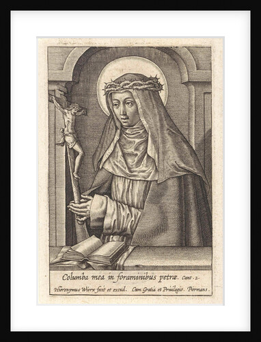 St. Catherine of Siena by Hieronymus Wierix