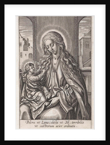 Mary with the Christ Child on her lap by Piermans