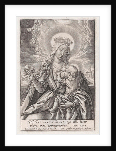 Mary suckling the Christ Child by Hieronymus Wierix