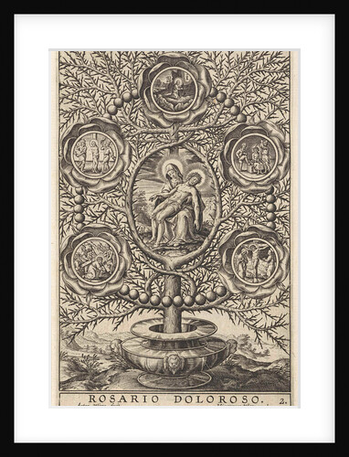 Five sorrowful mysteries by Hieronymus Wierix