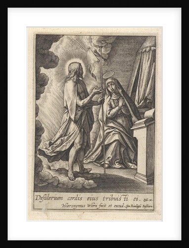 Christ appears to Mary by Hieronymus Wierix
