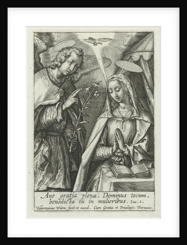 Annunciation by Hieronymus Wierix