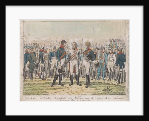 Departure of the allies to the battlefield, 1815 by P. Boscetti