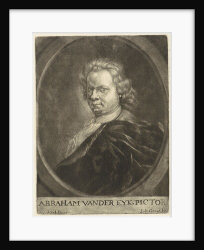 Self-portrait of the painter Abraham van der Eyk by Jan de Groot
