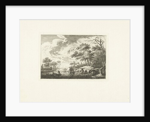 Two fishing boats on a river by Joannes Bemme