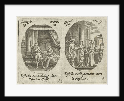 Joseph and Potiphar's wife, Potiphar's wife accused Joseph by Hans Janssen