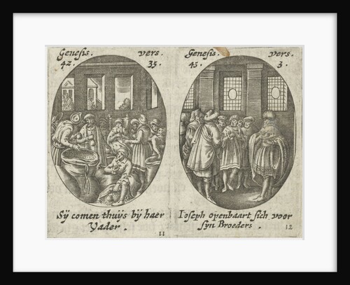 Joseph's brothers discover bags of money by Hans Janssen